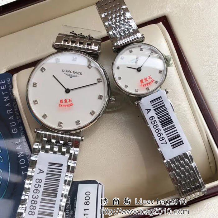 LONGINES浪琴 經典嘉嵐系列 情侶對表 WSS1228